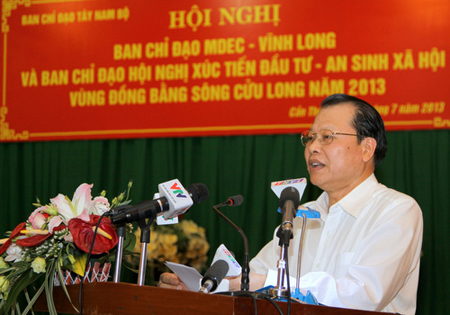 ຮັບປະກັນແຫຼ່ງທຶນເພື່ອພັດທະນາເສດຖະກິດສັງຄົມເຂດທົ່ງພຽງແມ່ນ້ຳຂອງທາງພາກໃຕ້ຫວຽດນາມ